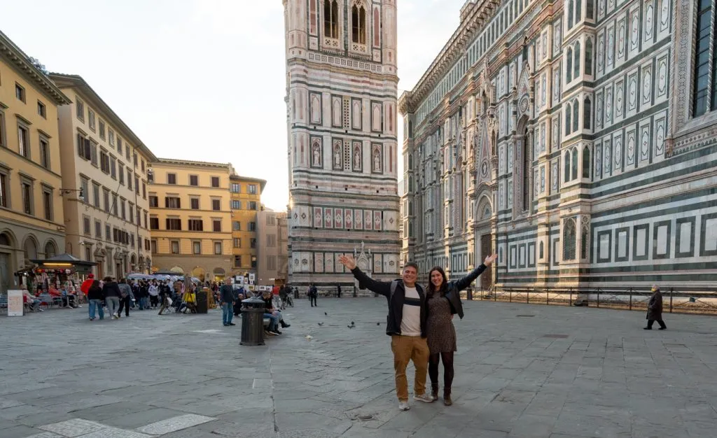 kate storm and jeremy storm visit the duomo florence italy