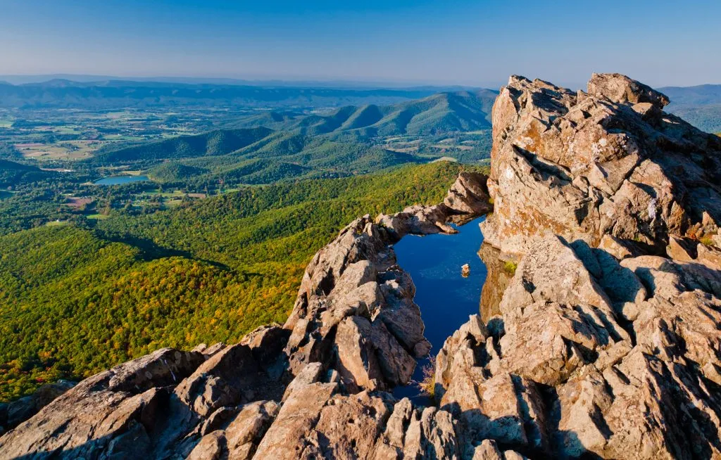 stony man cliffs in shenandoah national park virginia