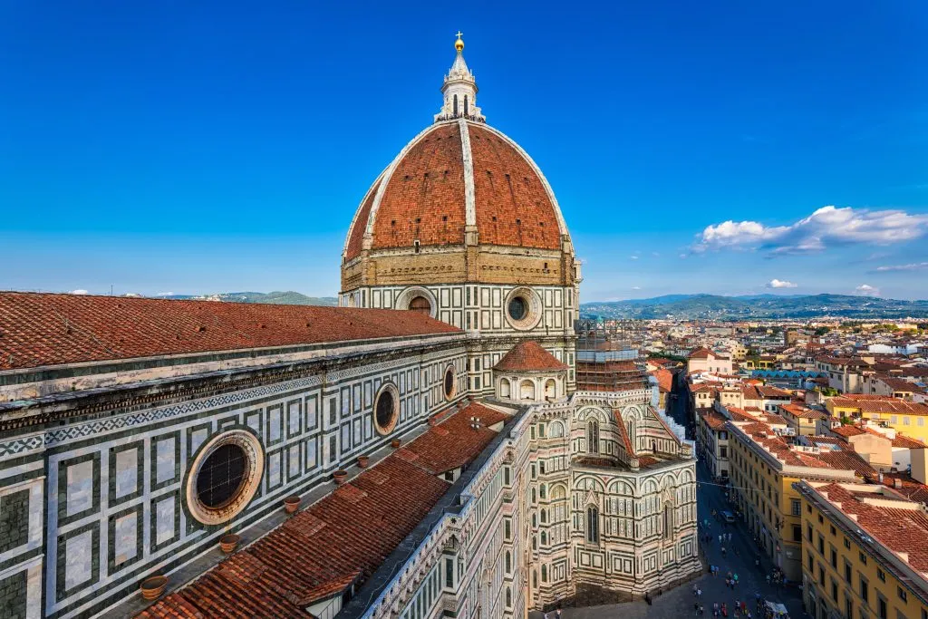 view of florence cathedral on a sunny day