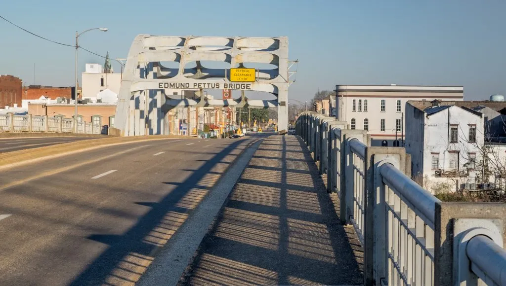 edmund pettus bridge in selma alabama, important civil rights destination