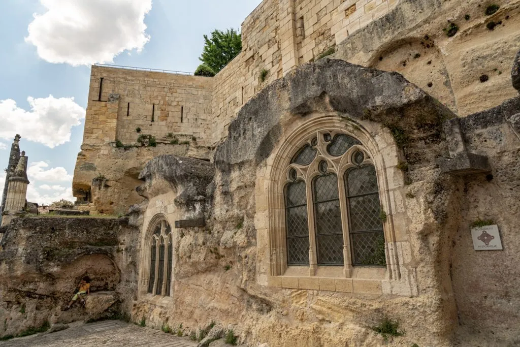 stone windows to underground saint emilion