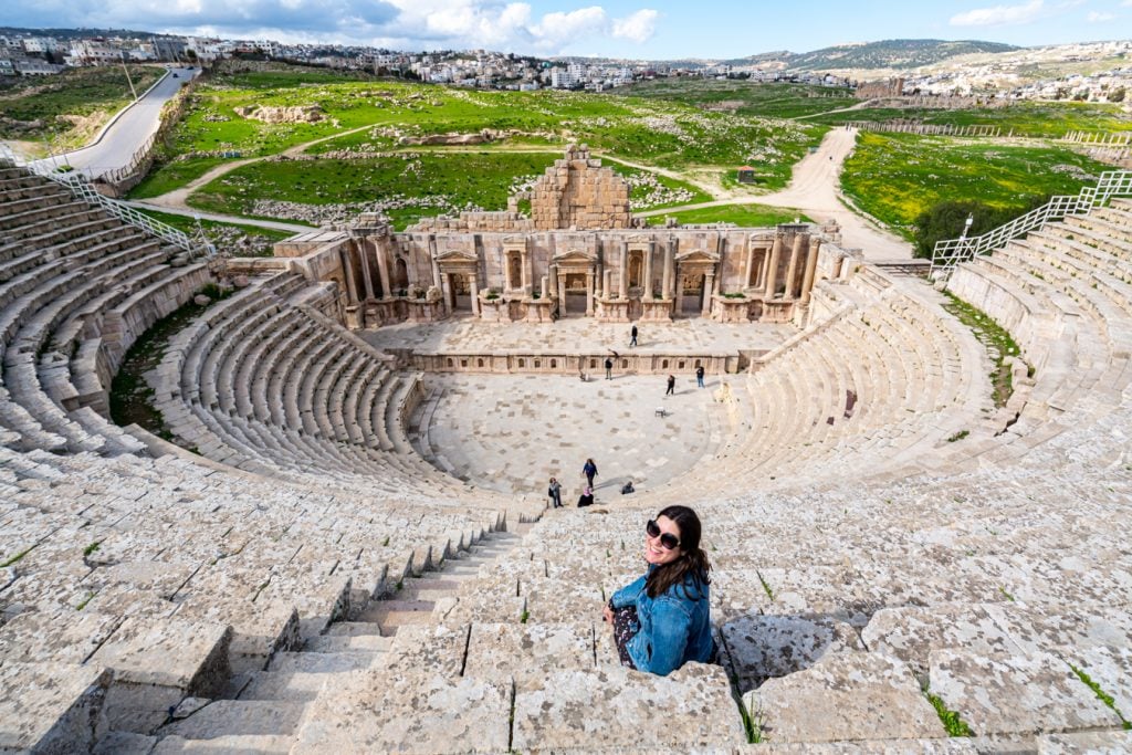 kate storm at the top of the south theater jordan jerash