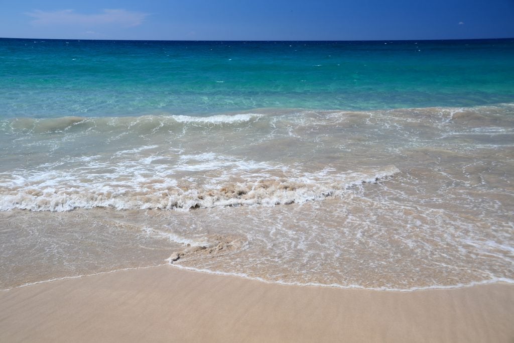 turquoise water on one of the best beaches on saint croix us virgin islands