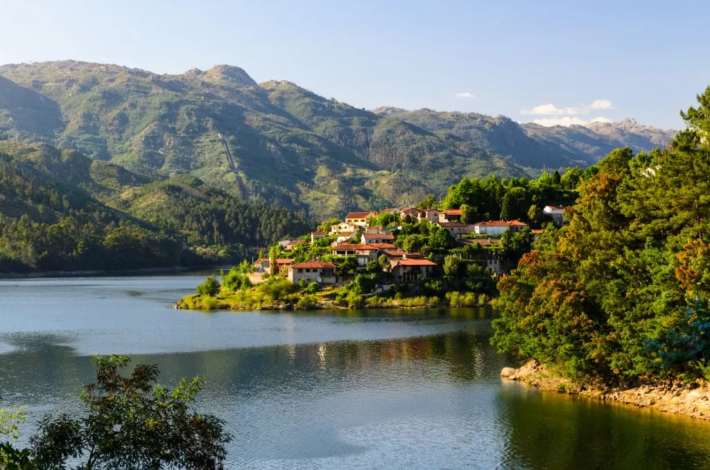 village on a river in north portugal road trip