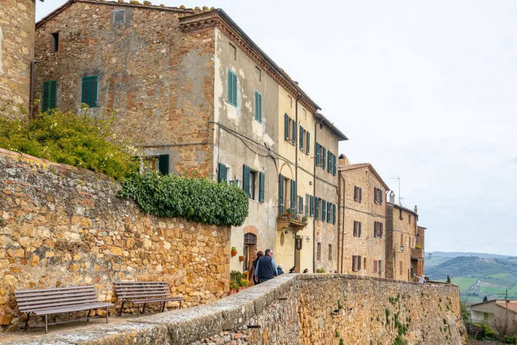 pienza italy town walls featuring historic architecture