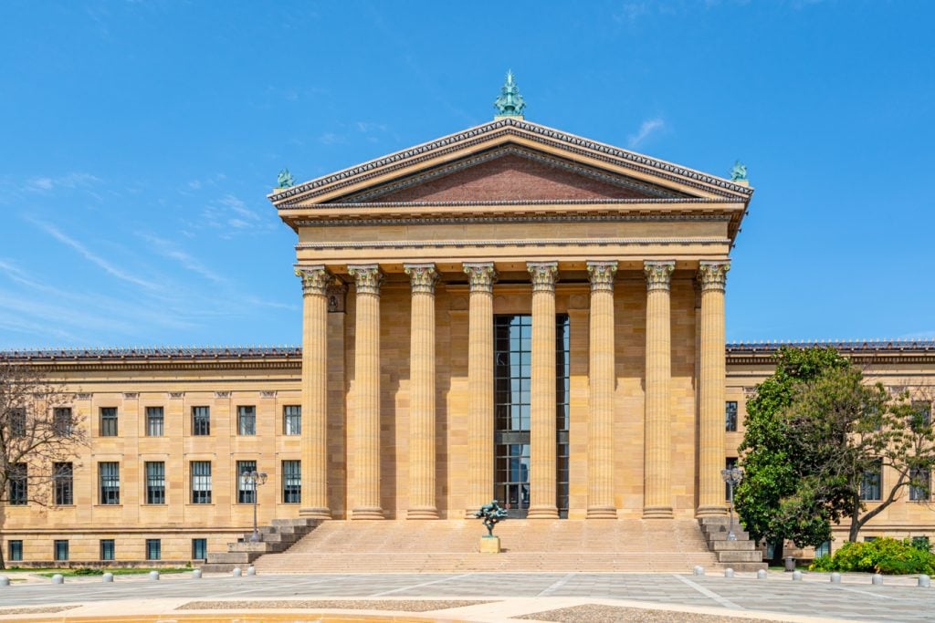 front facade of the philadelphia museum of art, one of the best places to visit in philadelphia on the weekend