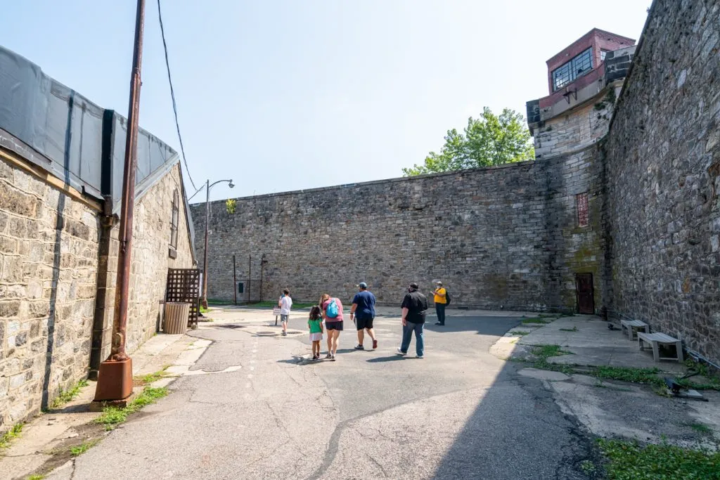 inside the stone walls of eastern state penitentiary during a long weekend in philadlephia pa