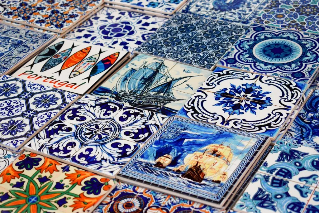 table of modern azulejos for sale in portugal
