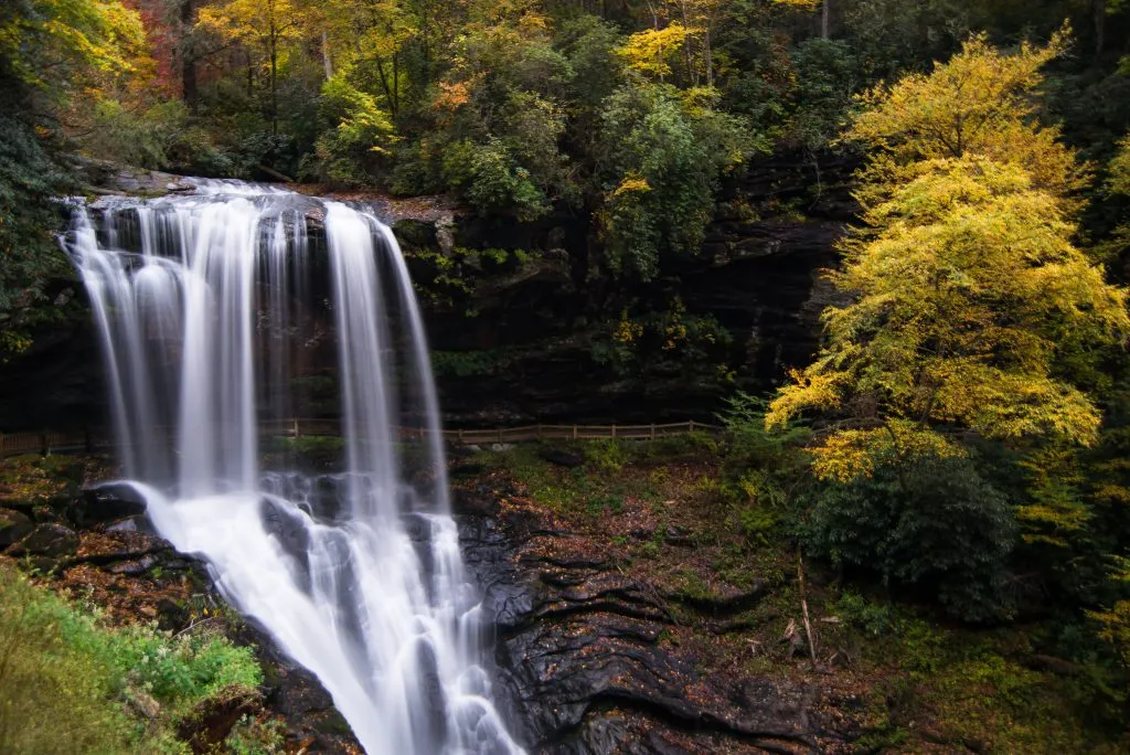 dry falls, one of the best things to do in highlands nc mountain towns