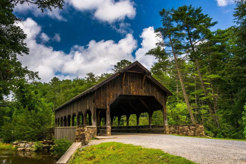 covered bridge near hendersonville nc