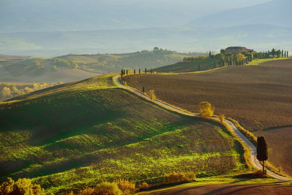 glaciator road one of the best attractions pienza