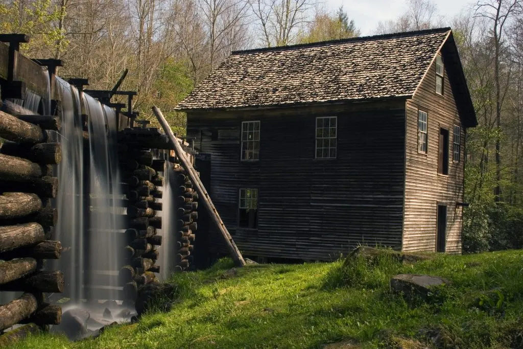 mingus mill located just outside of cherokee, one of the best north carolina mountain towns vacations