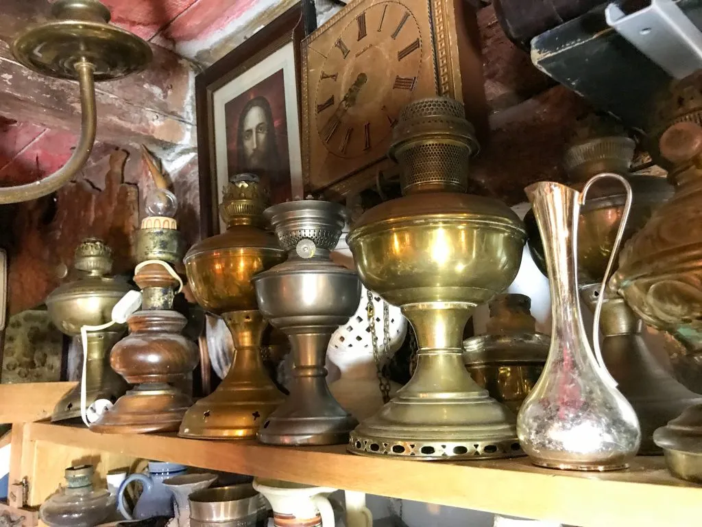 lamps for sale in antique shop in north carolina