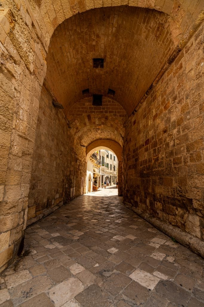 inside of porta alfonsina, one of the best places to visit in otranto puglia