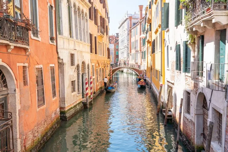 view of venice canal from above, guide to what not to do in italy mistakes
