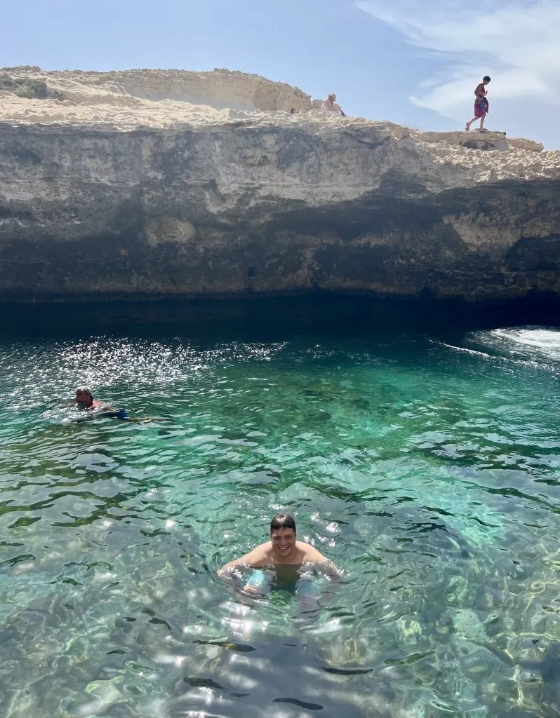 jeremy storm swimming cave of poetry italy