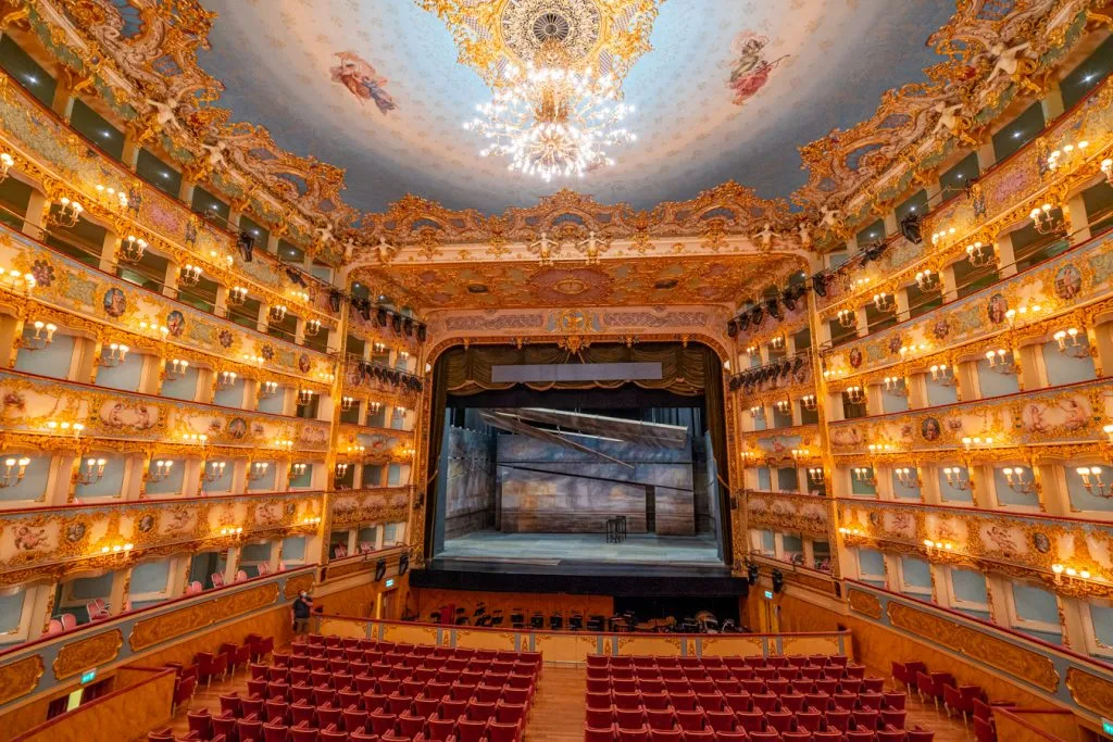 interior of teatro la fenice as seen when visiting venice italy itinerary