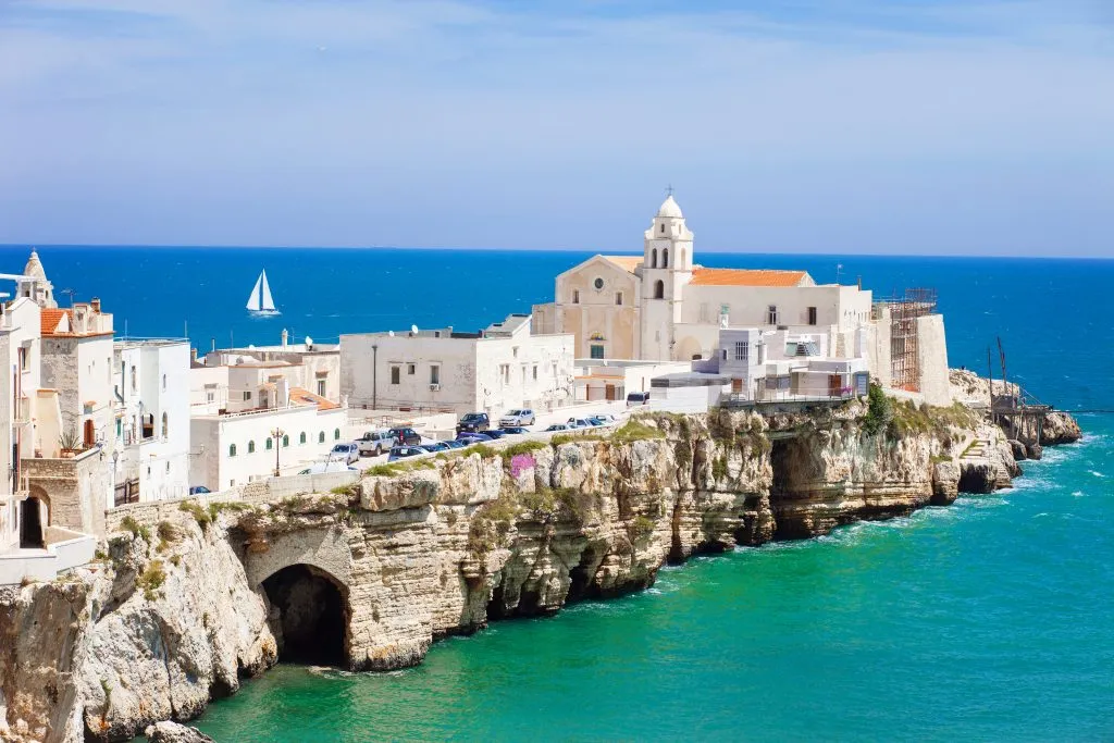 vieste italy on peninsula over the adriatic sea, one of the best places to visit puglia italy