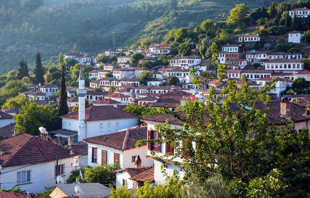 village of sirince in turkey as seen from above, one of the best places to visit in turkey