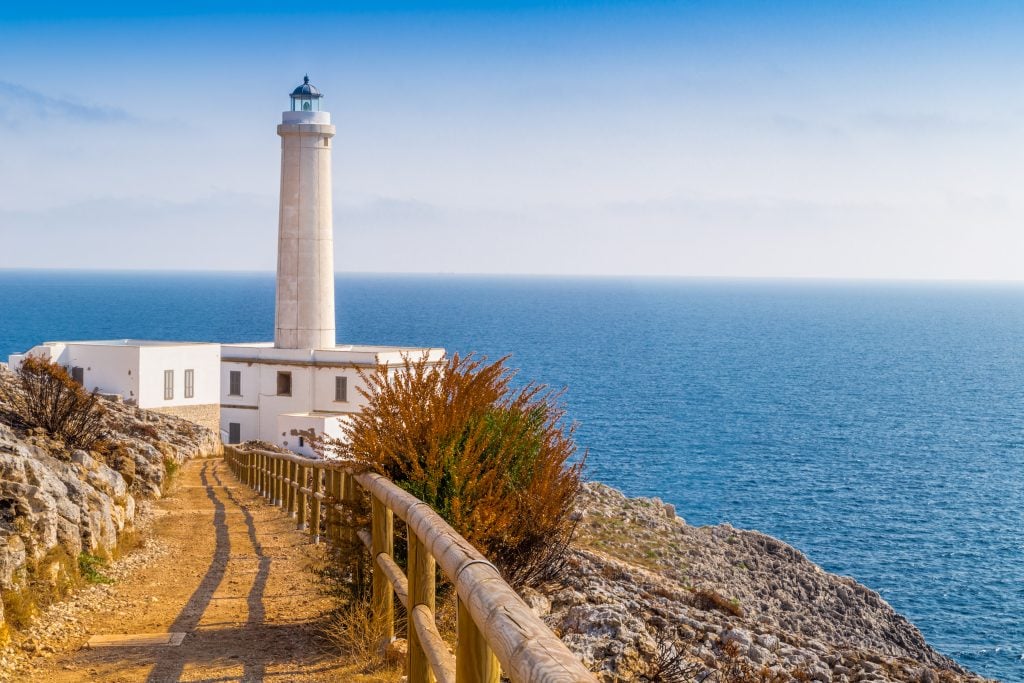 punta palascia lighthouse near otranto italy