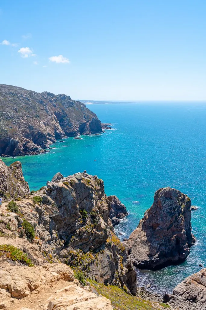 view of coast from cabo da roca, a fun stop during an itinerary for portugal in 10 days