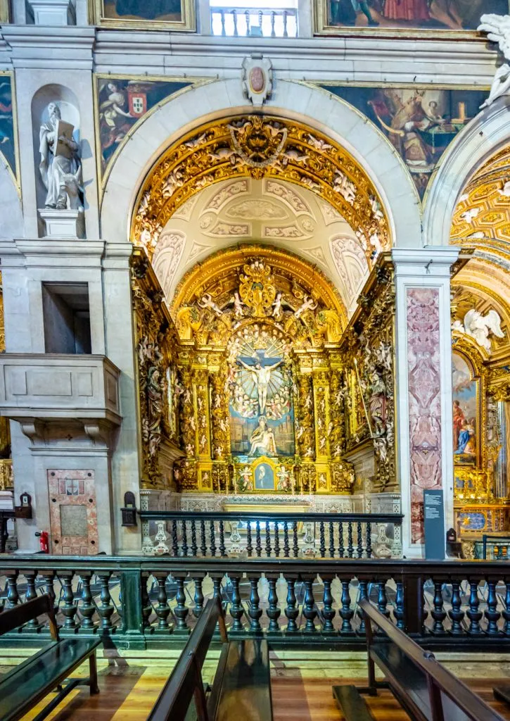 gilded chapel in sao roque, one of the best churches in lisbon portugal