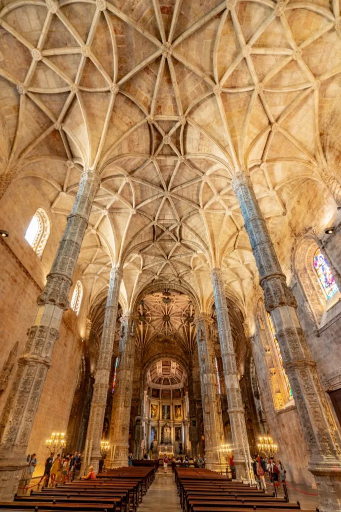 interior of church of santa maria de belem lisbon in 3 days