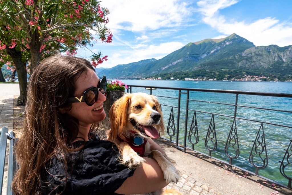 kate storm and ranger storm in bellagio lake como during july in italy