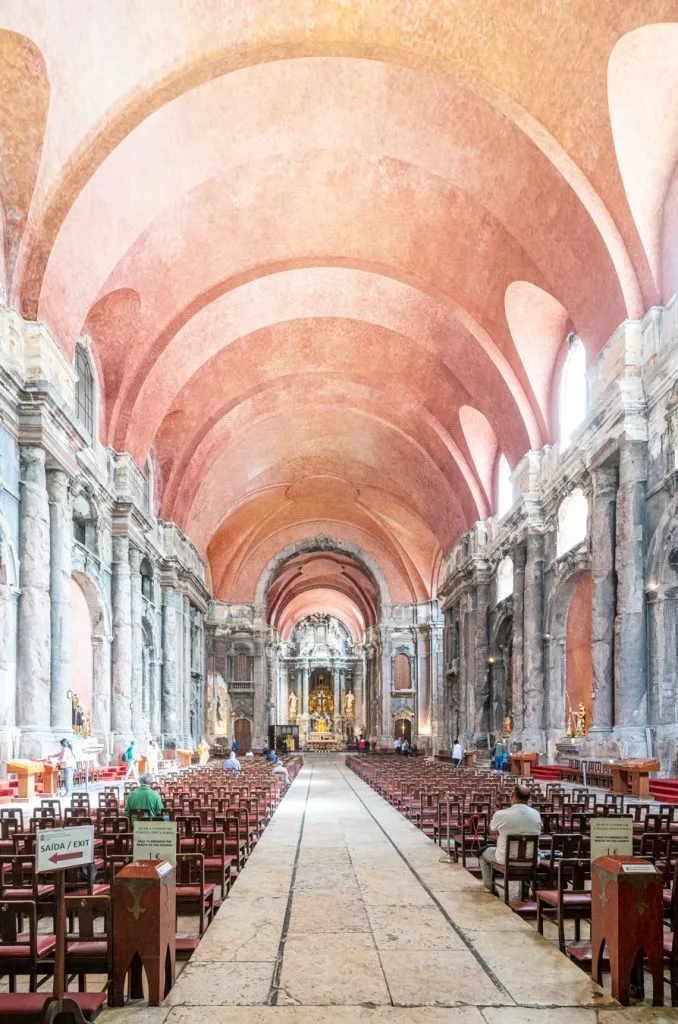 interior of church of sao domingos, one of the most unique churches lisbon in 3 days