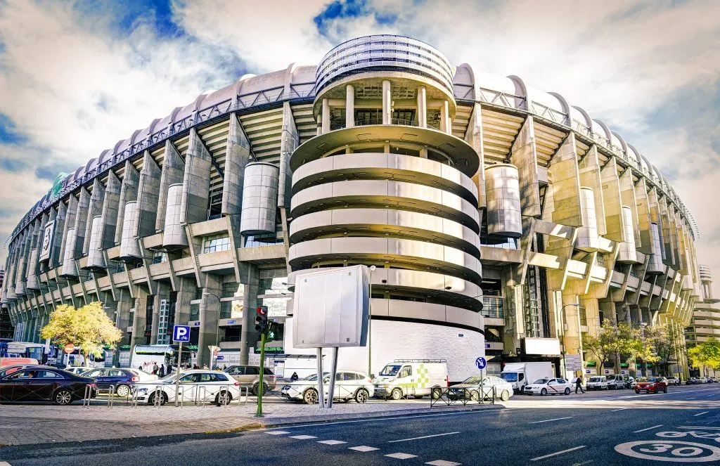 exterior of real madrid stadium