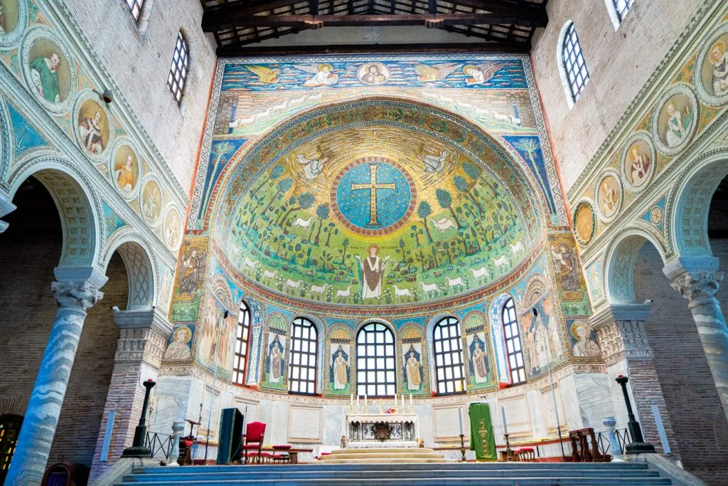 most prominent mosiac in the Basilica of Sant' Apollinare in Classe
