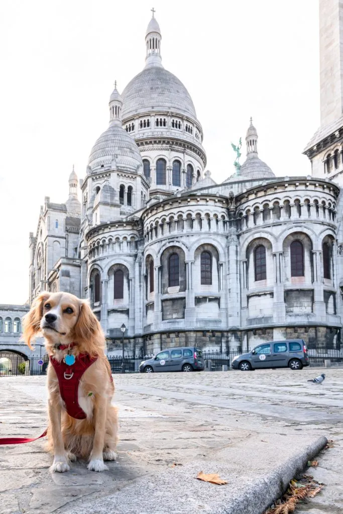 ranger storm with sacre-coeur in the background when visiting montmartre paris france