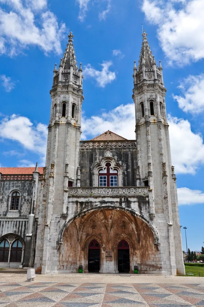 front facade of the maritime museum, one of the best things to do in belem lisbon