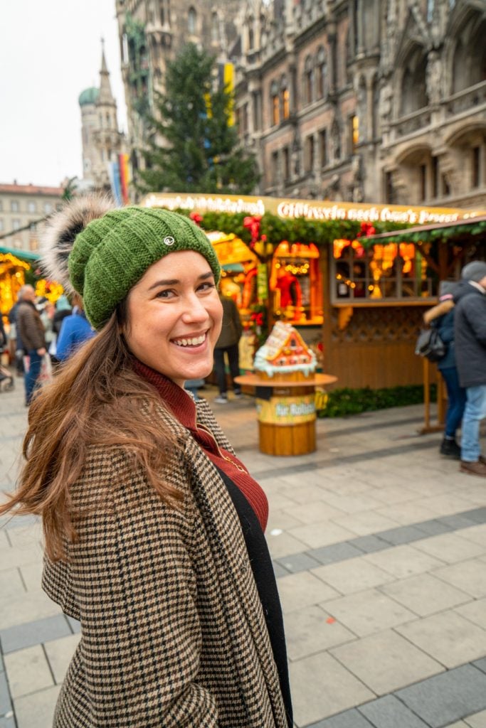 kate storm at a christmas market in munich germany