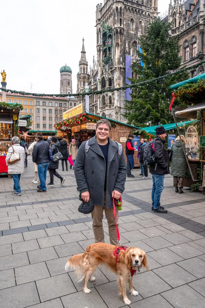 jeremy strom and ranger storm visiting munich christmas market