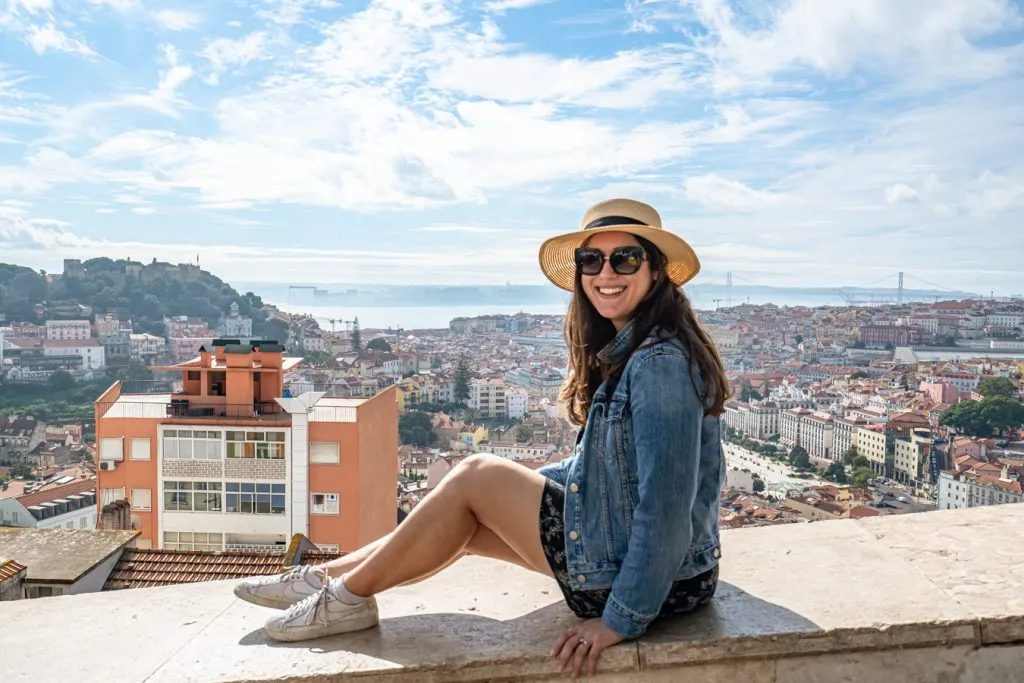 kate storm overlooking lisbon portugal from a viewpoint one day in lisbon itinerary