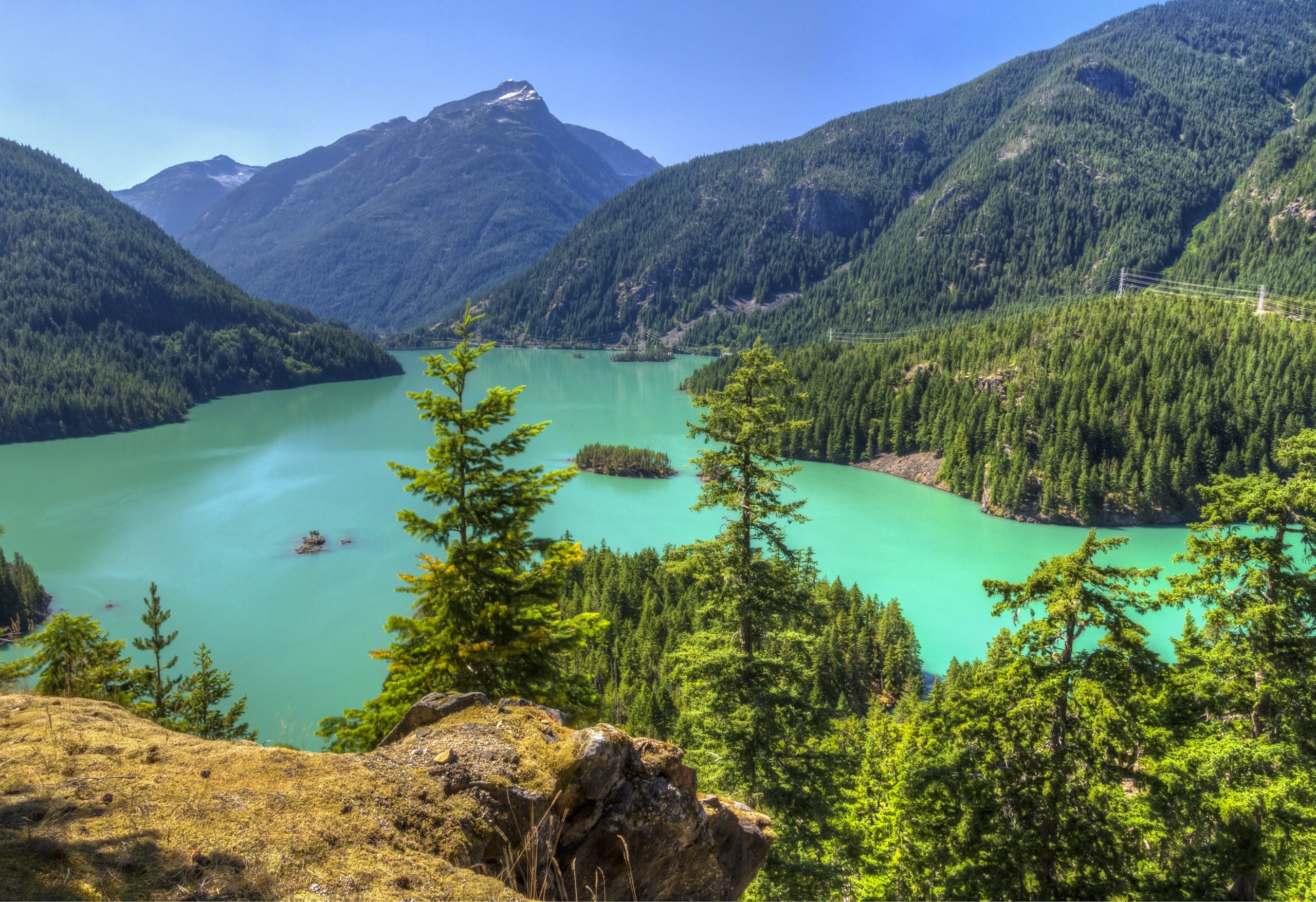 view of diablo lake in north cascades national park, one of the best places to visit in summer usa