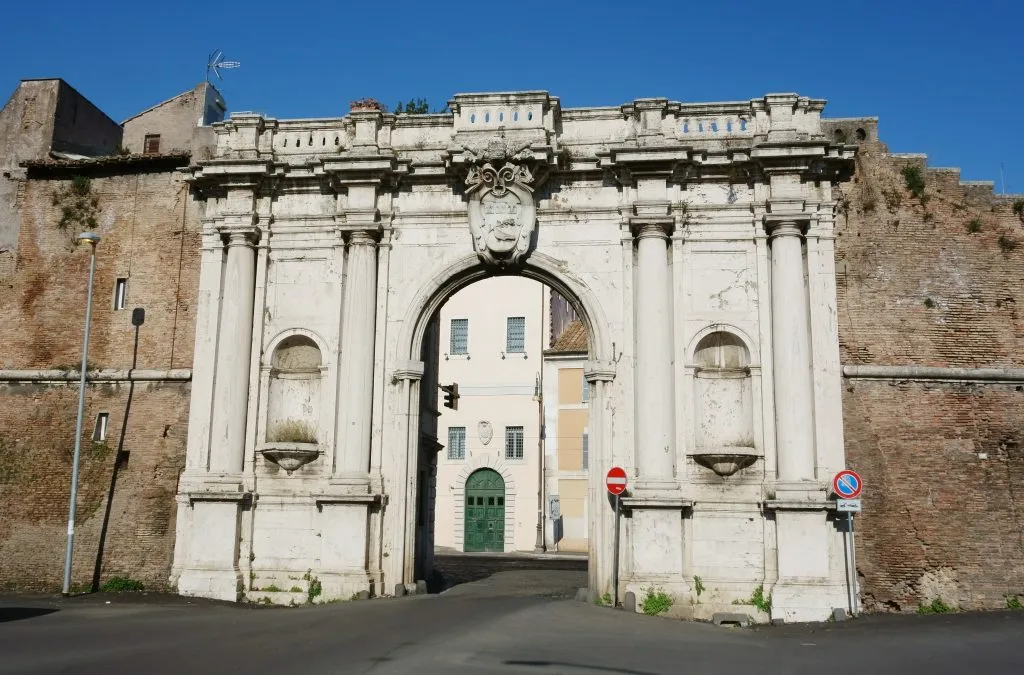 porta portese gate, landmark trastevere rome