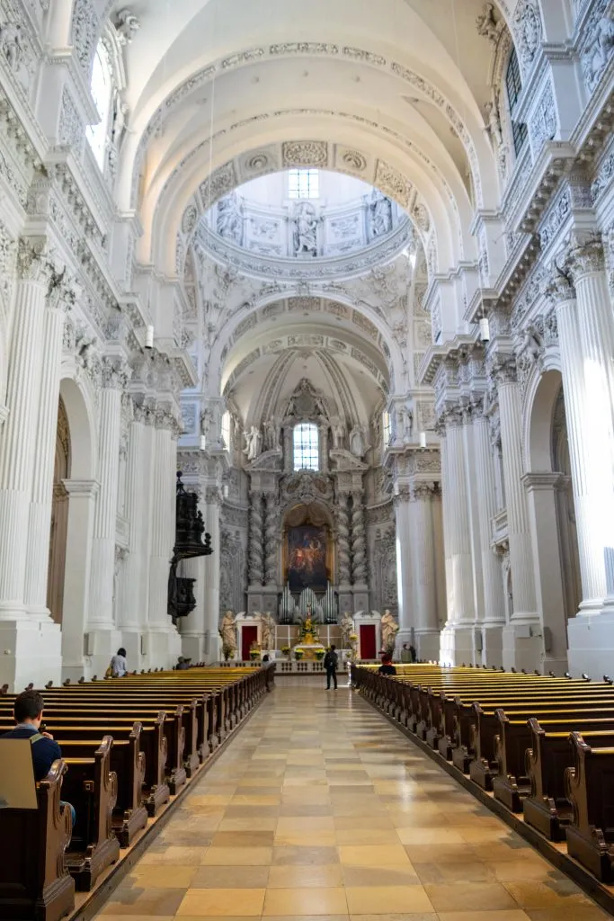 interior of theatinekirche, one of the best things to do in munich in one day