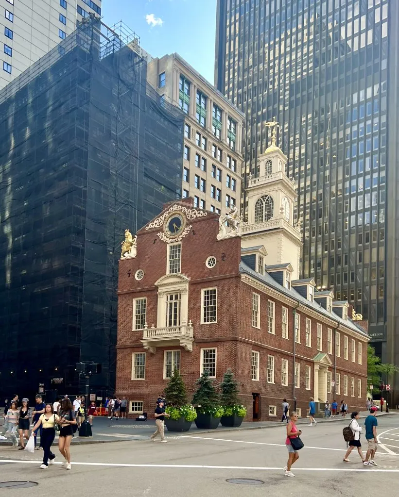 exterior of the old state house on the freedom trail boston in one day itinerary