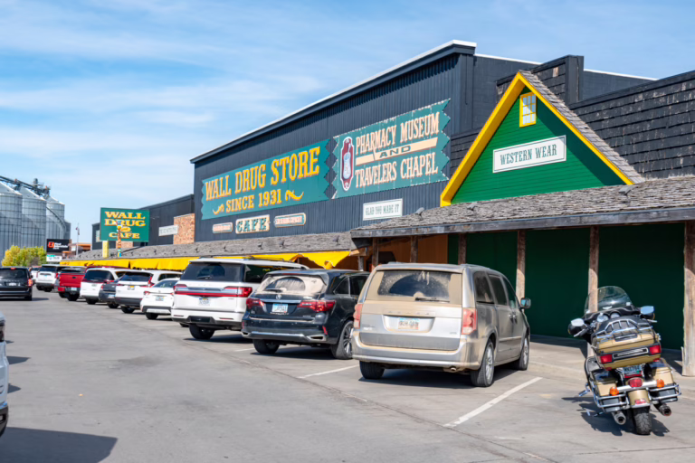 exterior of wall drug roadside attraction as seen when visiting wall south dakota