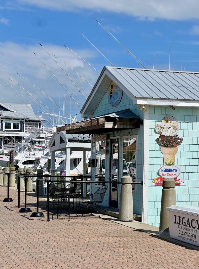 ice cream stand on the morehead city waterfront, a walk here is one of the best things to do in morehead city nc